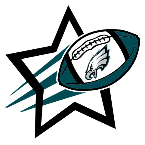 Philadelphia Eagles Football Goal Star logo vinyl decal